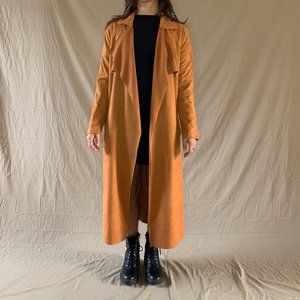Velvet Orange Trenchcoat